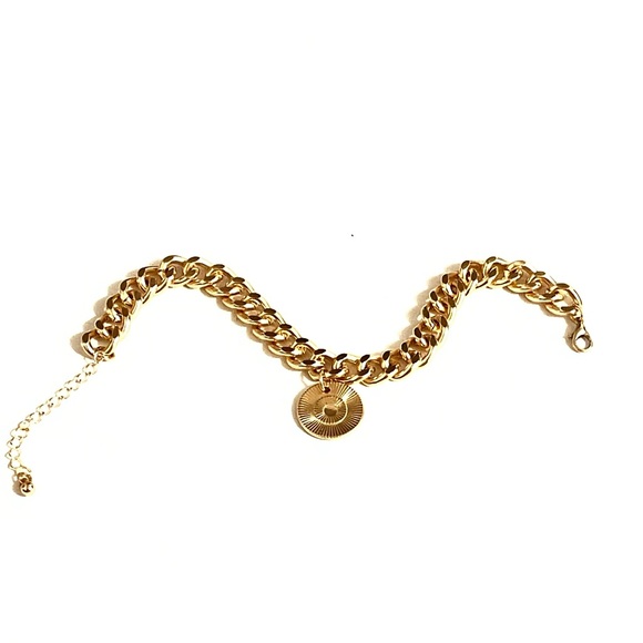 Live Love Laugh Medallion Chain Link Ankle Bracelet - Picture 3 of 7